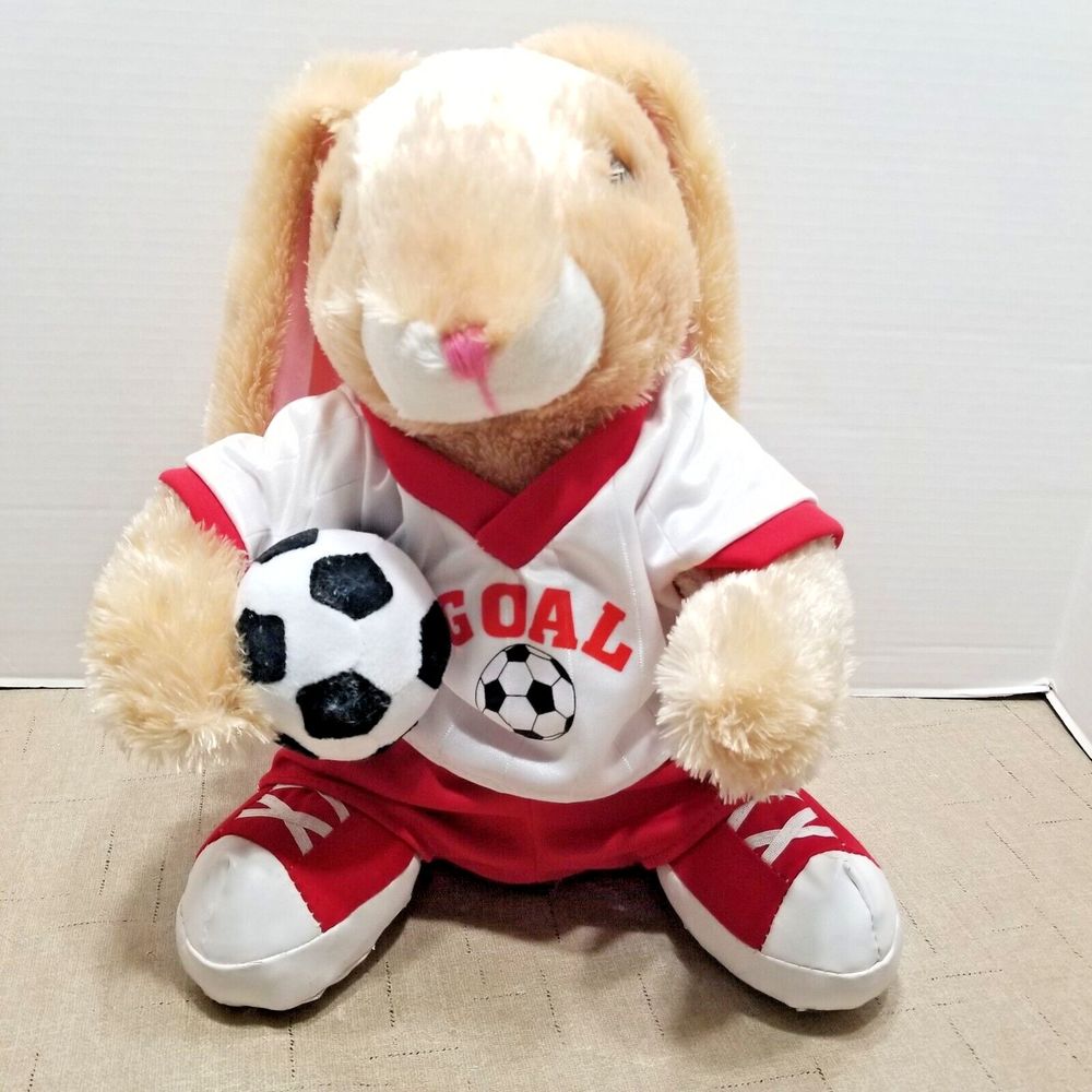 Dan Dee Bunny Rabbit Soccer Ball Plush Stuffed Animal